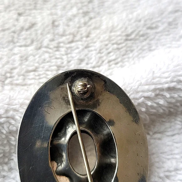 Midcentury Sterling Silver Brooch - Picture 6 of 6